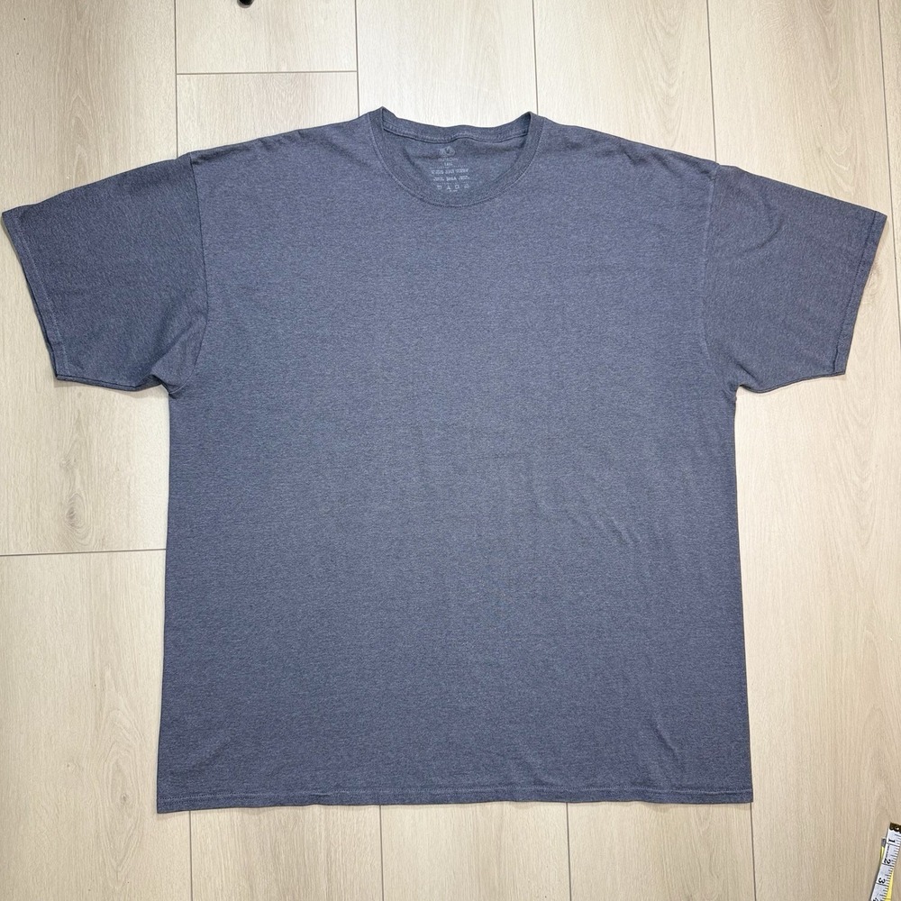 Fruit of the Loom Mens 3XL Gray Soft Cotton Blend Short Sleeve Tee Shirt Basic